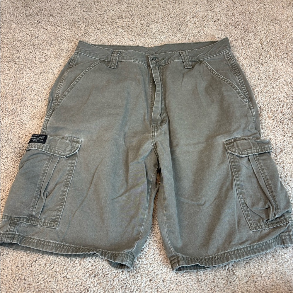 Wrangler Women's Cargo Shorts - Olive Green